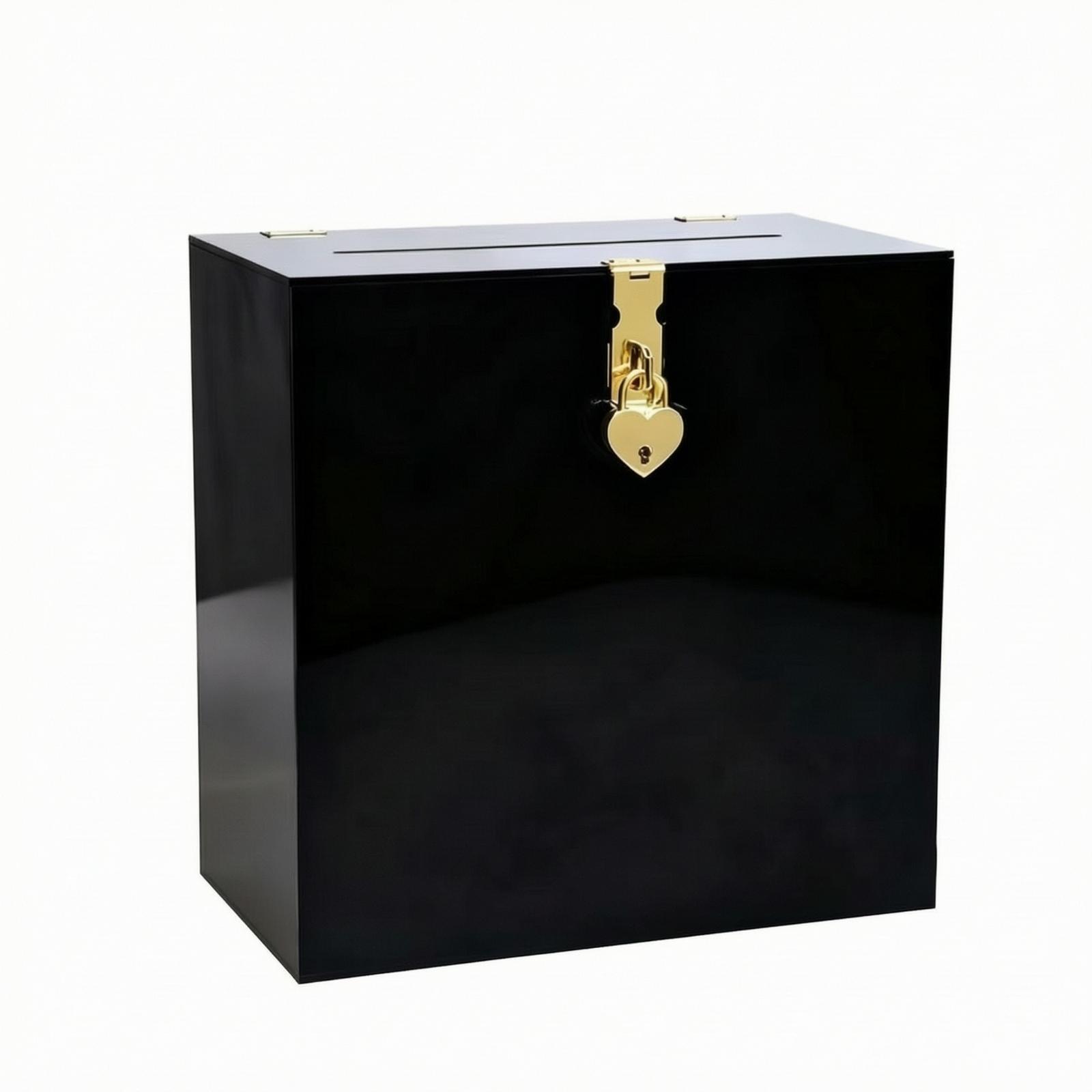 Wedding Card Box - 투명한 아크릴 소재의 웨딩 카드 보관함으로,