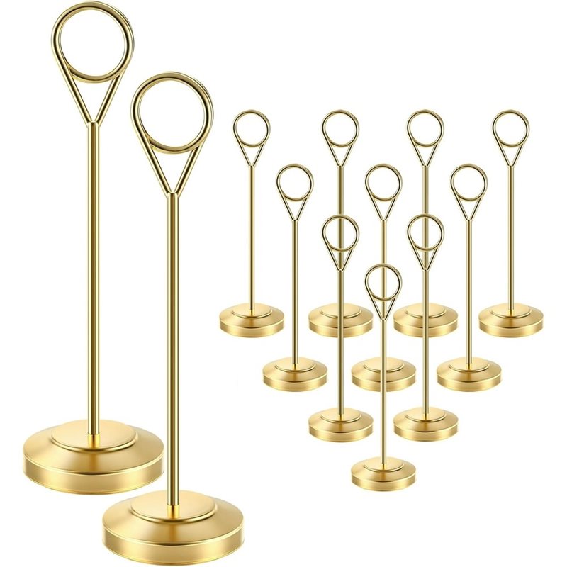Table Number Gold - [A92P!】 견고한 사진 홀더, 전도 방지