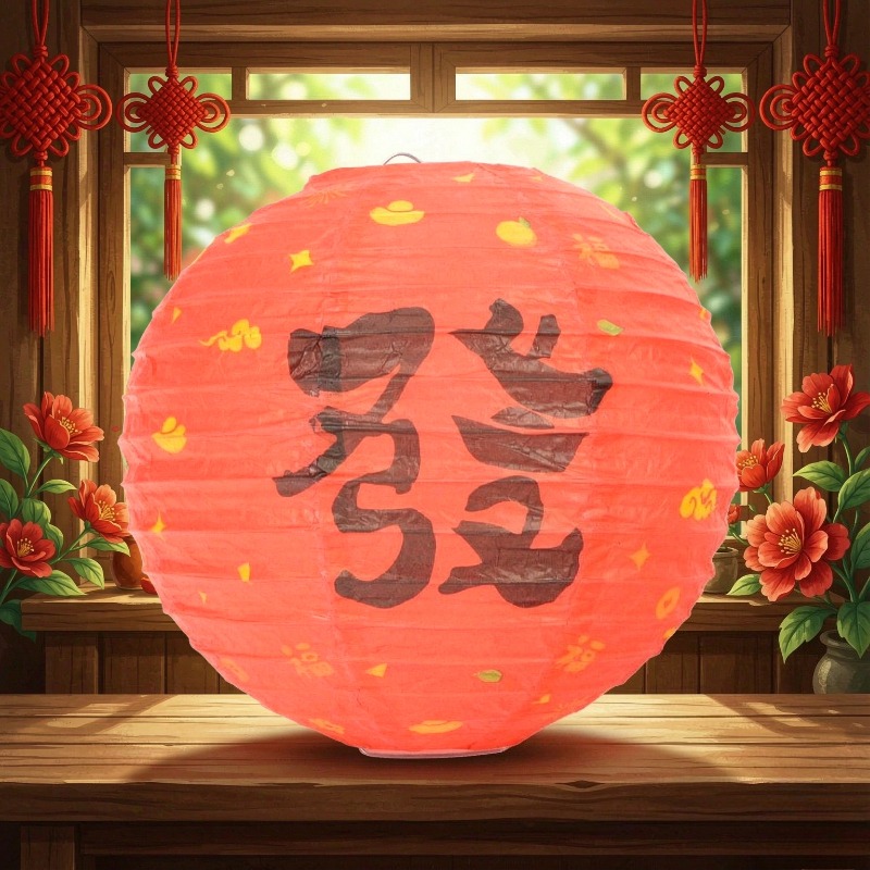 Wedding Decor Supply Store - 2개/세트 (8인치/12인치) 중국 설날용 종이 랜턴,