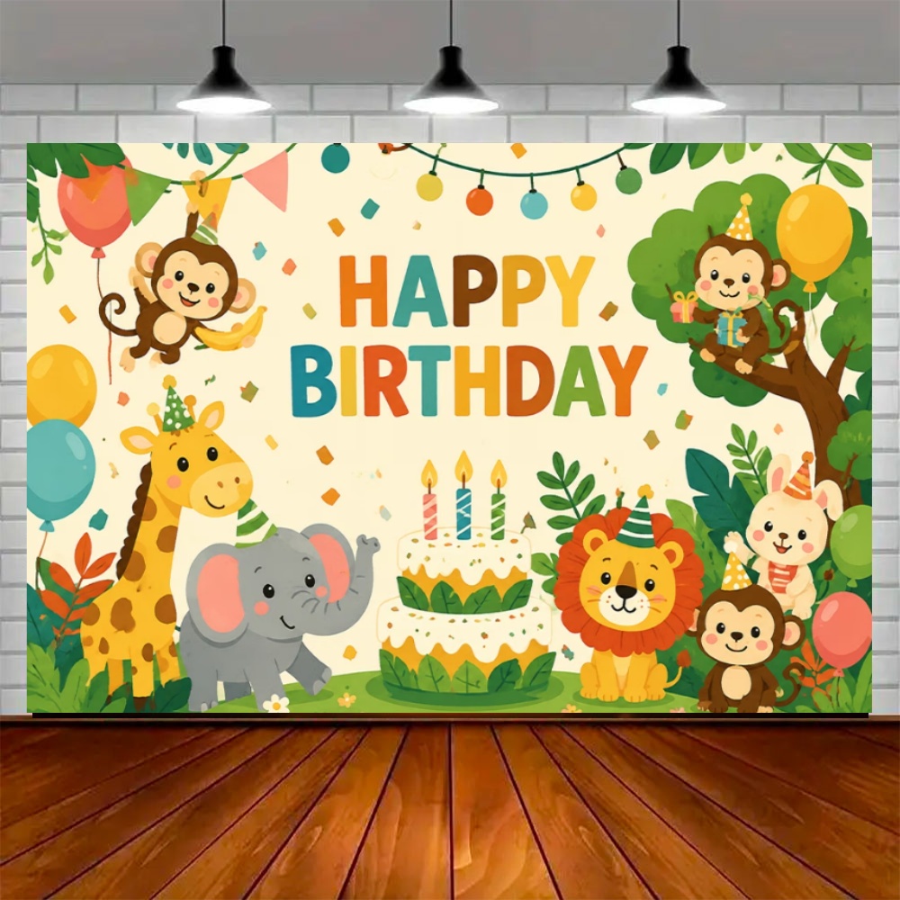 정글 동물 테마 생일 파티 장식, 사파리, 사자, 코끼 - Wedding Zoo 리뷰 및 가격