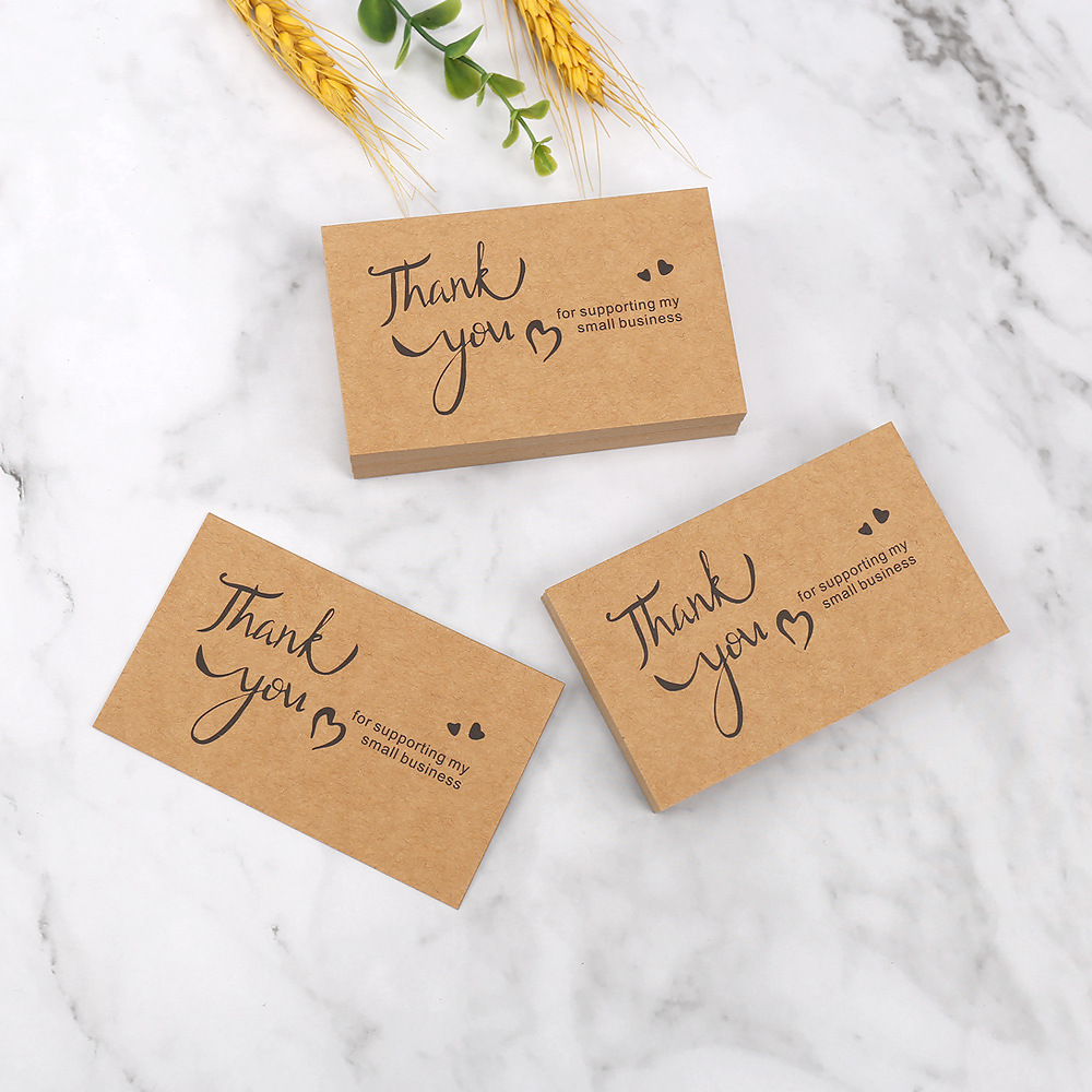 50개 감사 카드 크래프트 종이 소규모 사업을 지원해  - Wedding Decor Supply Store 리뷰 및 가격