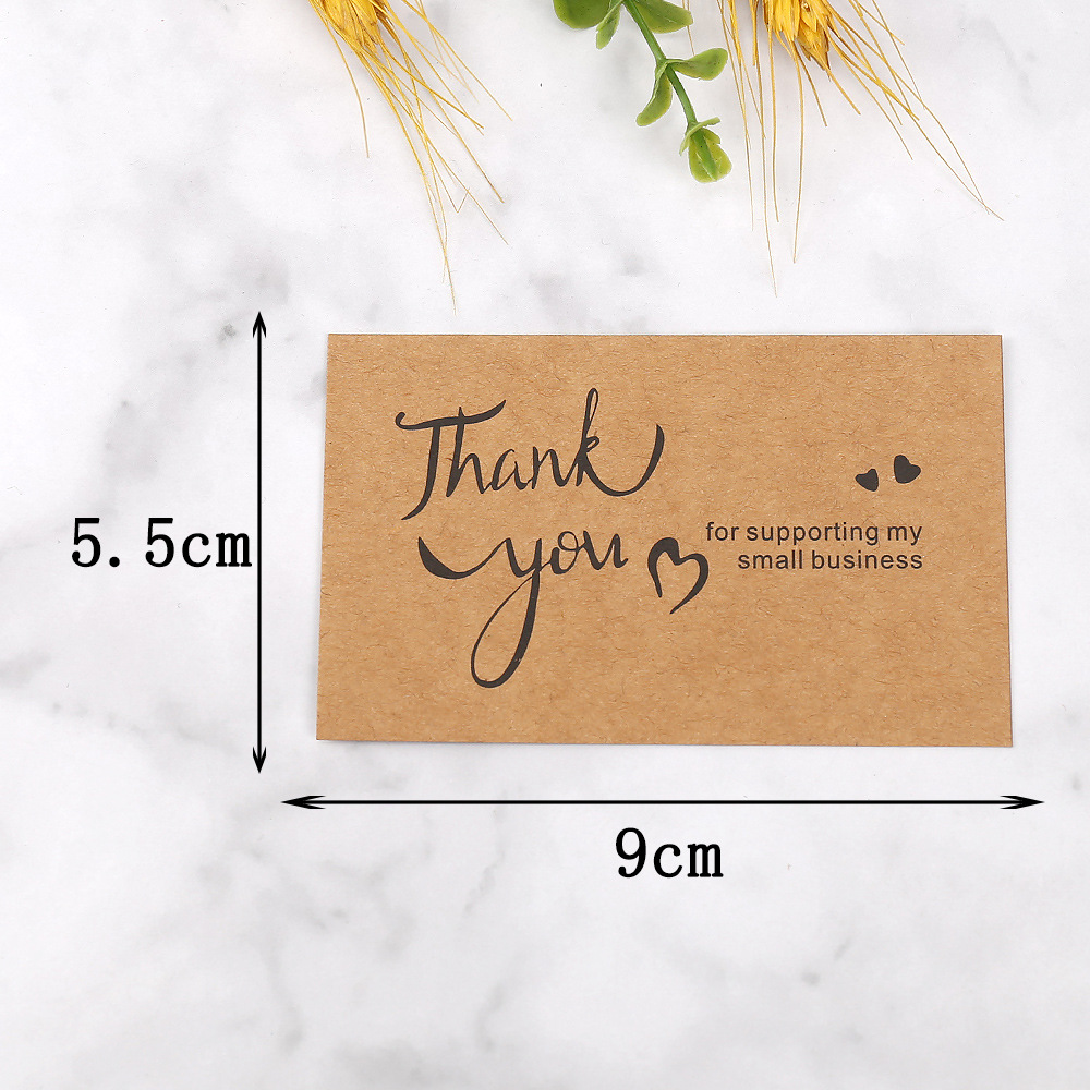 50개 감사 카드 크래프트 종이 소규모 사업을 지원해  - Wedding Decor Supply Store 리뷰 및 가격