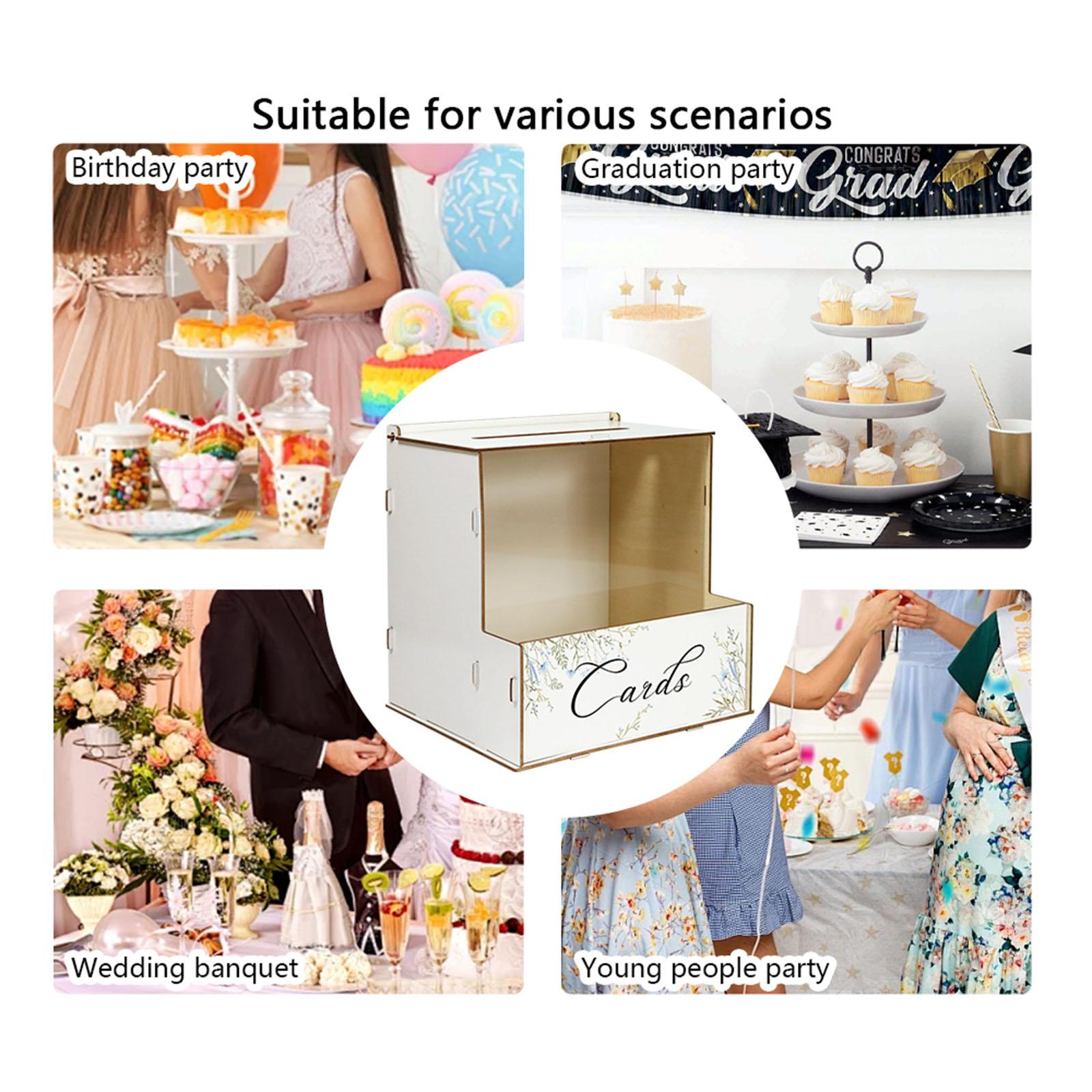 맞춤형 러스틱 스타일 웨딩 카드 상자, 슬롯이 있는 나 - Wedding Card Box 리뷰 및 가격