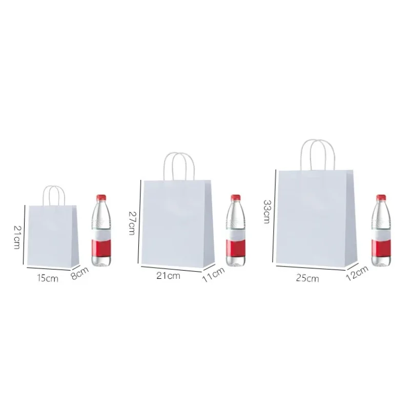 손잡이가 달린 크라프트지 봉투, 단색, 10개/30개/ - Wedding/Event Supply Store 리뷰 및 가격